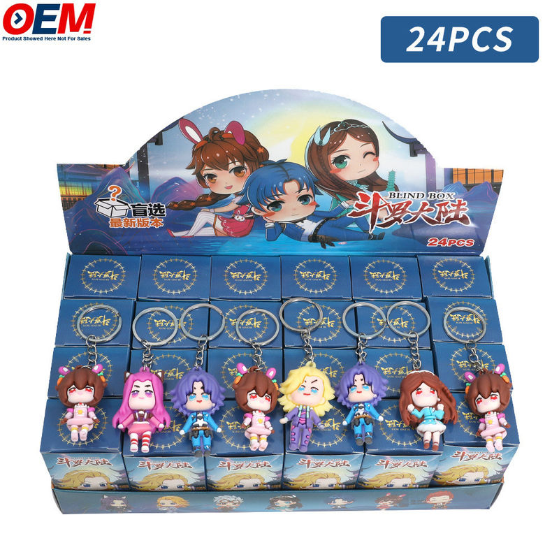 Custom 3D Spielzeug machen Blind Überraschung Box Spielzeug Anime Figuren Blind Box Schlüsselbund Tasche Pendan