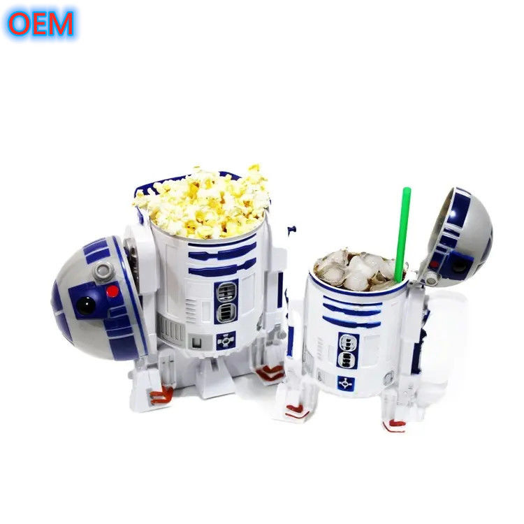 Fabrik Custom wiederverwendbares Plastik Popcorn Behälter Eimer OEM Design 3d Popcorn Eimer