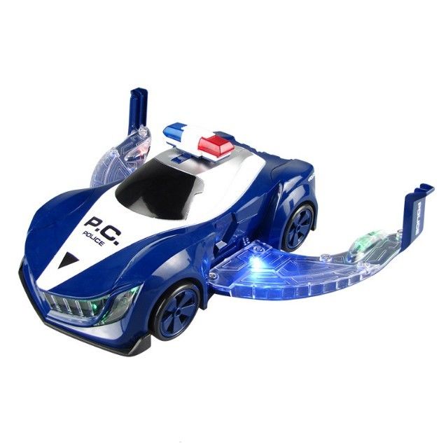 360-Rotations-Elektro-Polizeifahrzeug LED-Musik Kinder Lernspielzeug Kinder Geschenk Geburtstagsgeschenk