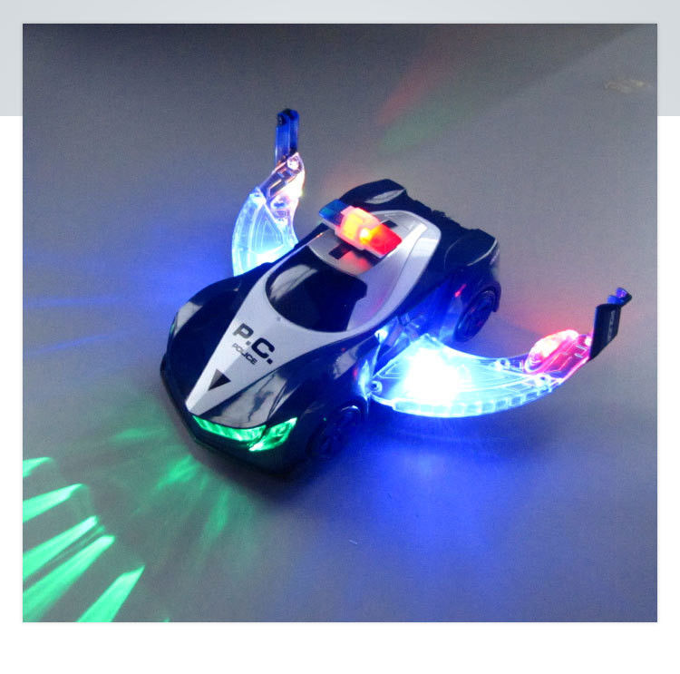 360-Rotations-Elektro-Polizeifahrzeug LED-Musik Kinder Lernspielzeug Kinder Geschenk Geburtstagsgeschenk