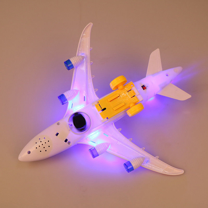 DIY-Montage Airbus Flugzeug Autopilot Blitz Sound Musikalisches Licht Spielzeug Elektroflugzeug Spielzeug für Kinder Kinder
