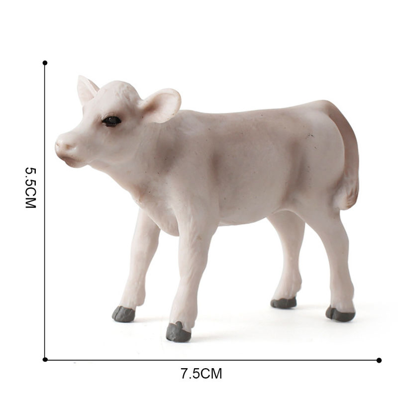 Custom Zoo Farm Fun Toys Modell Kuh Action Figur Simulierte Tierfigur Kunststoffmodelle