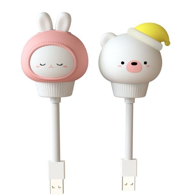 FABRIKEN-Anpassung Spielzeuglampe PVC Vinyl LED-Leuchten Spielzeug süßes Cartoon-USB-Nachtlicht