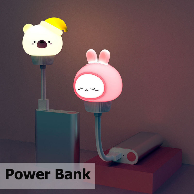 FABRIKEN-Anpassung Spielzeuglampe PVC Vinyl LED-Leuchten Spielzeug süßes Cartoon-USB-Nachtlicht