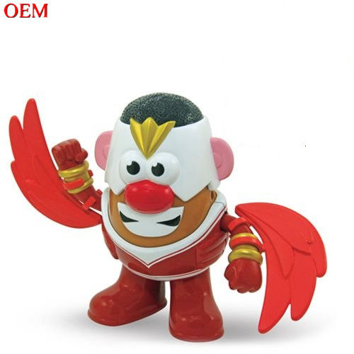Spielzeugherstellung kundenspezifisches Spielzeugdesign OEM PVC Film Charakter Kartoffelkopf 3D Spielzeug kundenspezifische Actionfigur