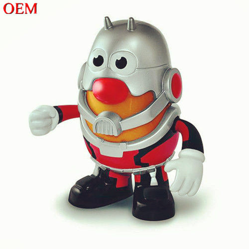Spielzeugherstellung kundenspezifisches Spielzeugdesign OEM PVC Film Charakter Kartoffelkopf 3D Spielzeug kundenspezifische Actionfigur