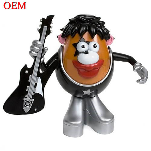 Spielzeugherstellung kundenspezifisches Spielzeugdesign OEM PVC Film Charakter Kartoffelkopf 3D Spielzeug kundenspezifische Actionfigur