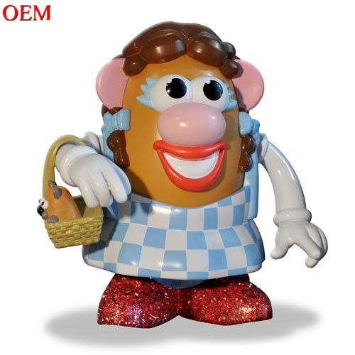 Spielzeugherstellung kundenspezifisches Spielzeugdesign OEM PVC Film Charakter Kartoffelkopf 3D Spielzeug kundenspezifische Actionfigur