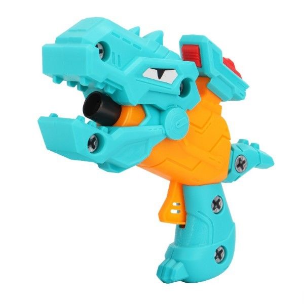 Oem Kinderspielzeugpistole DIY Babydesammelung Dinosaurier weiche Kugelpistole Spielzeug EVA Schwamm Puzzle zusammengesetztes Pistole Modell