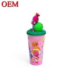 OEM 3D Sammler Designer Spielzeug Custom Ihre eigene Plastik Tasse 3D Cartoon Drink Tasse
