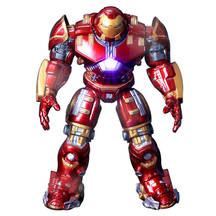 Custom Hero Man verbindet bewegliche Puppen Marke mit LED-Licht PVC Action Figure Toy