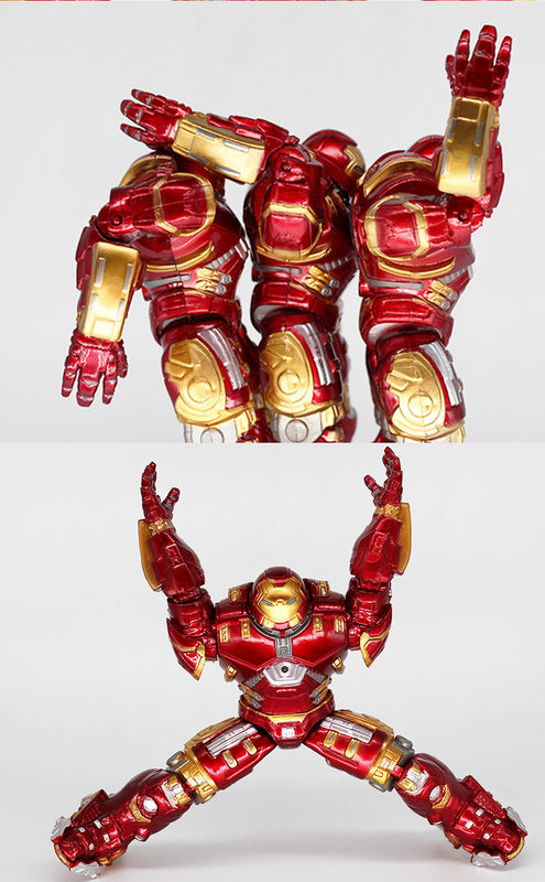 Custom Hero Man verbindet bewegliche Puppen Marke mit LED-Licht PVC Action Figure Toy