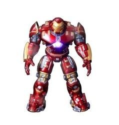 Custom Hero Man verbindet bewegliche Puppen Marke mit LED-Licht PVC Action Figure Toy