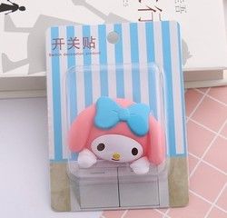 Kt Cat Zeichentrickfilm Schalter Abdeckungsraum Dekor 3D Ein-Aus-Schalter Aufkleber Schalter Steckdose Wandsticker