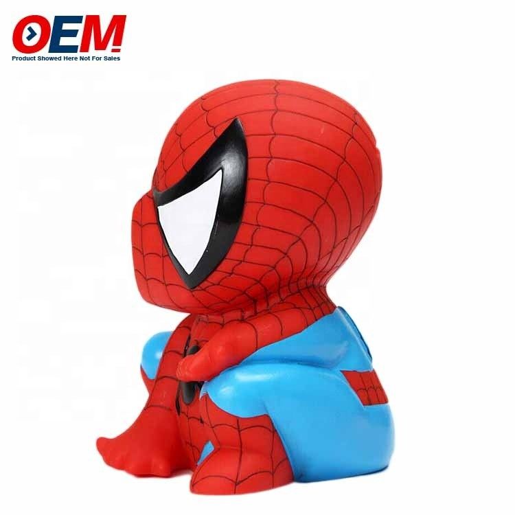 OEM-Fabrik machen Cartoons Plastik Münzenbank PVC Pika mit Schlüssel Schlüssel Piggy Bank Plastik