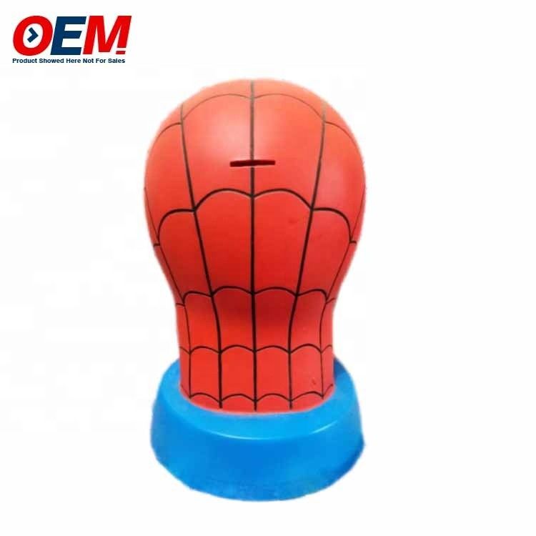 OEM-Fabrik machen Cartoons Plastik Münzenbank PVC Pika mit Schlüssel Schlüssel Piggy Bank Plastik
