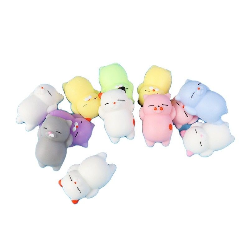 OEM Fabrik kundenspezifische Tier Anti-Stress Schleimige Quetschen Spielzeug lustiges Spielzeug Mini Mochi Squishy Spielzeug