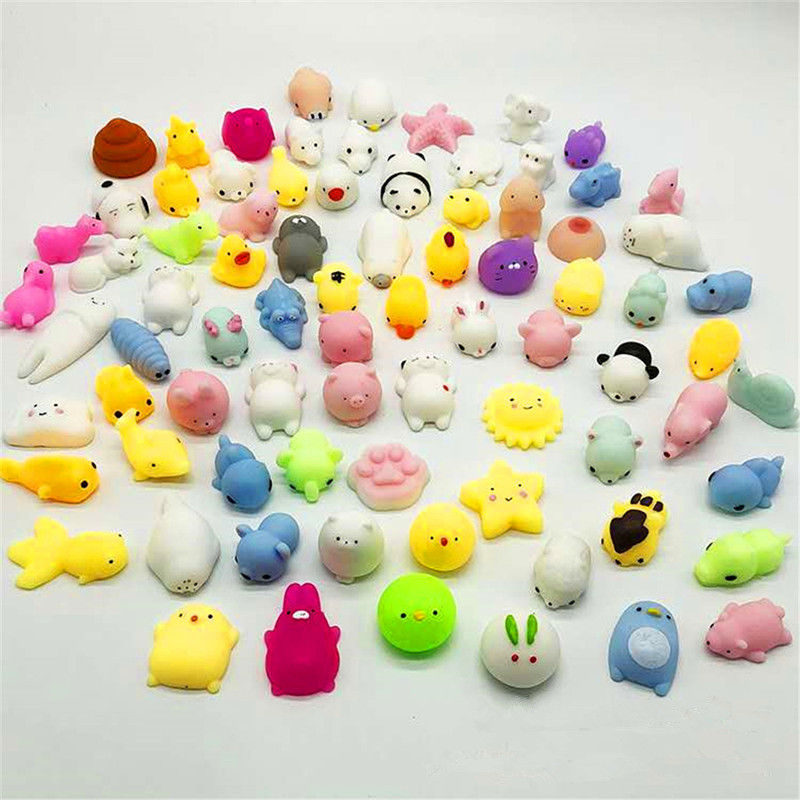 OEM Fabrik kundenspezifische Tier Anti-Stress Schleimige Quetschen Spielzeug lustiges Spielzeug Mini Mochi Squishy Spielzeug