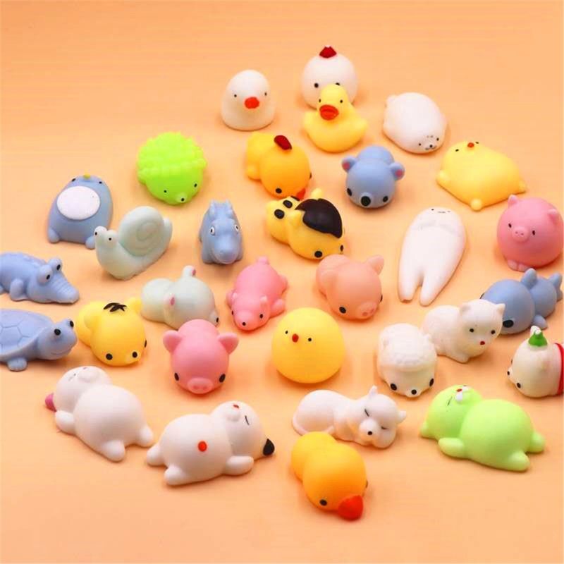 OEM Fabrik kundenspezifische Tier Anti-Stress Schleimige Quetschen Spielzeug lustiges Spielzeug Mini Mochi Squishy Spielzeug