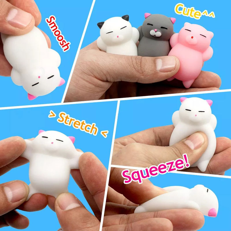 OEM Fabrik kundenspezifische Tier Anti-Stress Schleimige Quetschen Spielzeug lustiges Spielzeug Mini Mochi Squishy Spielzeug
