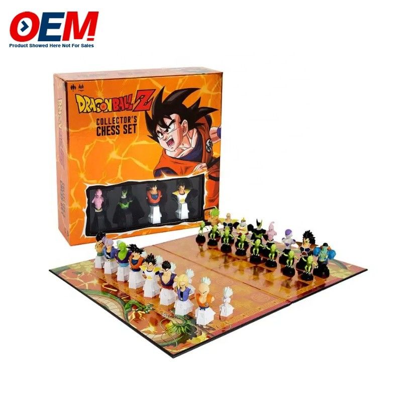 Kundenspezifisches Schachspiel mit PVC-Kunststoff-Charakteren, OEM-Figuren, Schachbrett-Set, lustiges Schachspielzeug