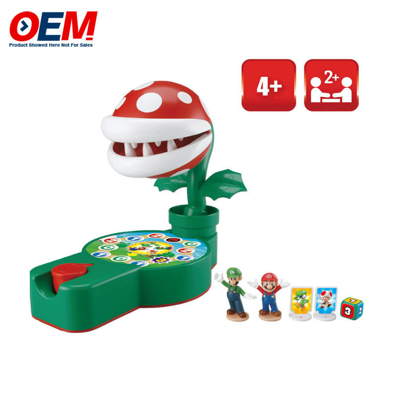 Spiele Zähne Super Mario Piranha Plant Escape Made Tabletop Action Spiel für Altersgruppen 4+ mit 2 Sammler Super Mario Action Figuren