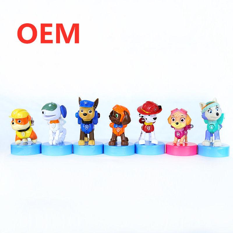 OEM angepasster Mini-Cartoon Stamper Spielzeug 3d Figur Stamper Selbstfarben Stempel Plastik Kinderspielzeug Umweltschutzmaterial 5000PCS