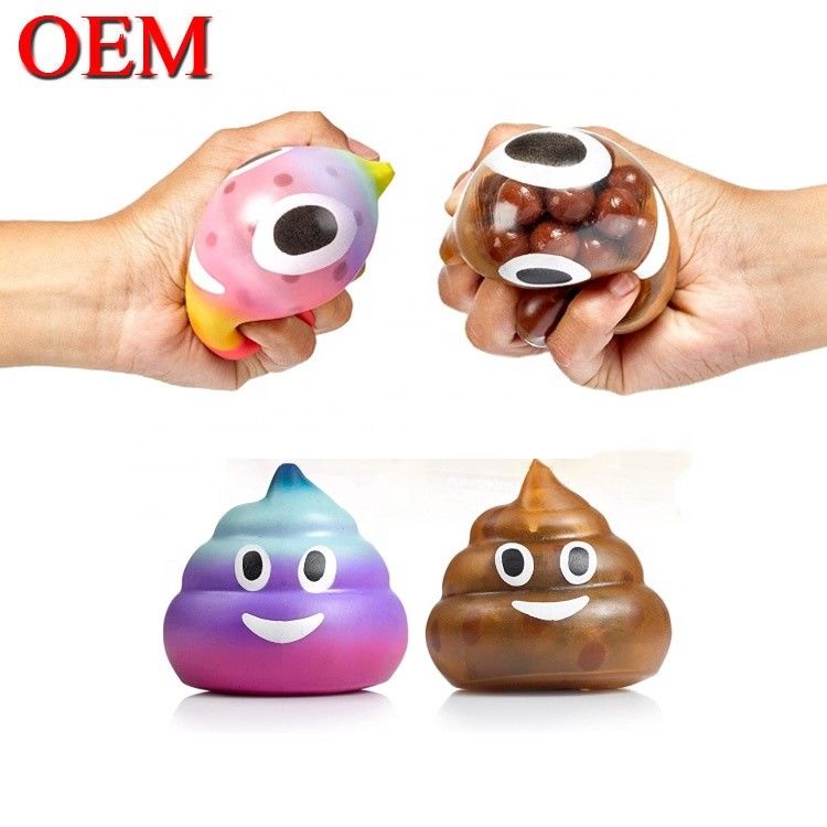 OEM-Squishy-Stresskugeln Spielzeug OEM-Farbwechselgel-Stresskugel aus TPR-Silicone Spielzeug für Kinder