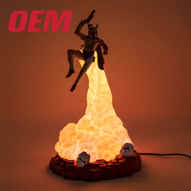 Customisierte LED-Leuchten Spielzeug Ome Film Charakter Spielzeug Lampe Machen Plastik Kinder Spielzeug Licht mit Musik und Ton