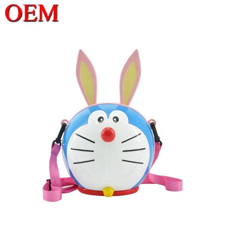 Custom Cute Plastic Cartoon Rolle 3D Spielzeug Popcorn Eimer OEM Lebensmittelbehälter für Weihnachten