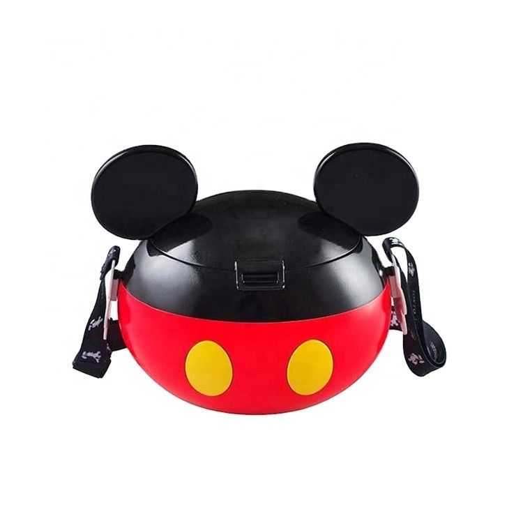 OEM Kunststoff Minnie Candy Box Popcorn Behälter mit Schlag auf Deckel Lebensmittelsicherheit Popcorn Eimer
