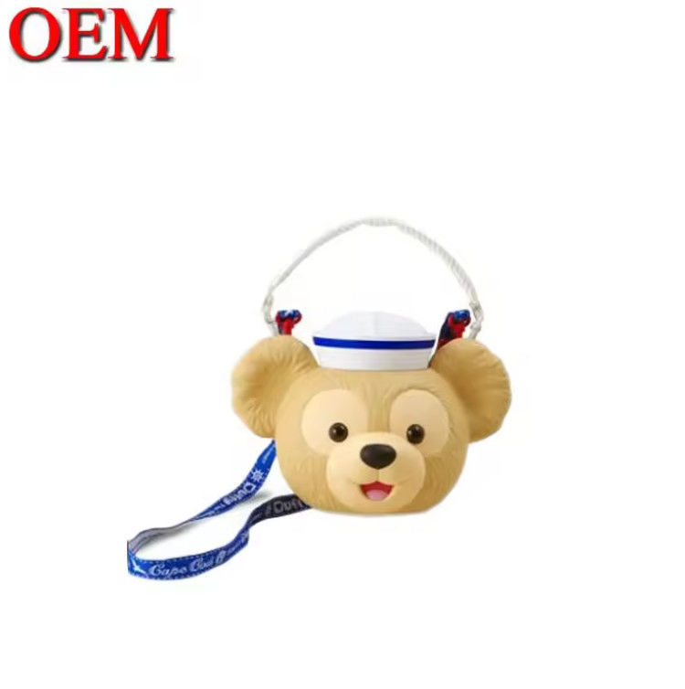 Plastic Popcorn Bucket with Lid Food Grade Plastic Candy Cookie Container Popcorn Bowl Tubs For Movie Theater