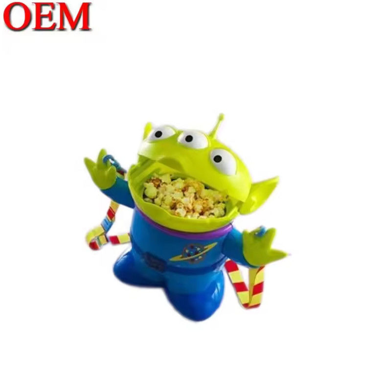 Plastic Popcorn Bucket with Lid Food Grade Plastic Candy Cookie Container Popcorn Bowl Tubs For Movie Theater