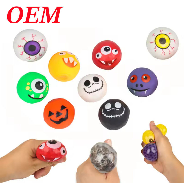 Halloween Neues Augen-Dekompressions-Spielzeug TPR Büro-Sensorspielzeug für Kinder-Squeeze Ball-Spielzeug