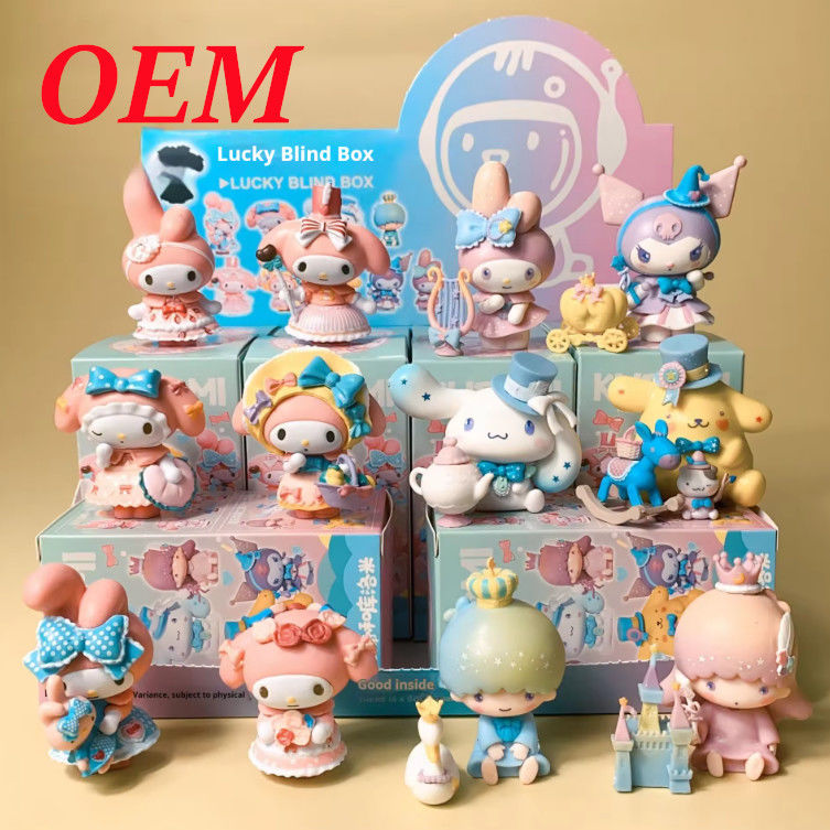 Blumen-Geheimnis-Kiste-Figur schöne Zimmerdekoration PVC-Plastik-Spielzeug glückliche Blindbox