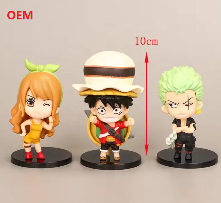 Zeichentrickfilmmodelle Actionfiguren Anime Figuren Spielzeug für Dekoration in kundenspezifischen Farben