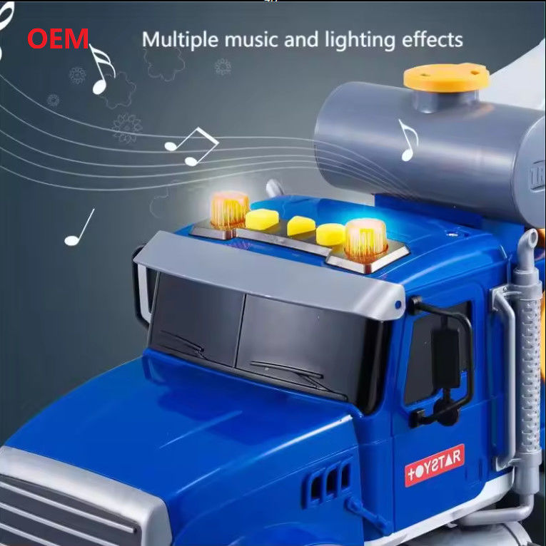 Zusammengestellte Mixer Truck Farbe Kunststoff zurückziehen Autospielzeug für Kinder nur OEM
