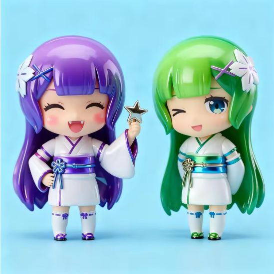 Custom PVC Figure Toy Collectible Blind Box Series Anime Figurine with Cartoon Style for Gift