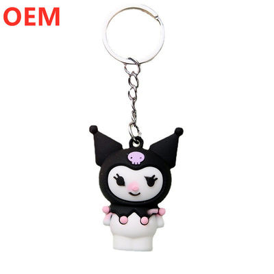 Custom 3d Cartoon Keychain Customization OEM Design PVC Kunststoff-Keychain