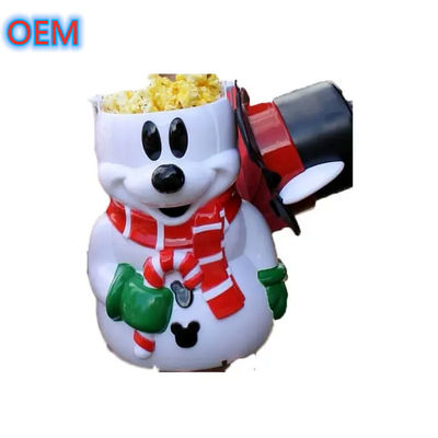 Zeichentrickfilm Popcorn Bucket Anpassung, OEM Design Hochwertige Kunststoff Popcorn Bucket