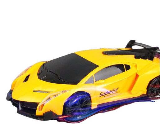 OEM Elektrische 360-Rotations-Polizeiauto Fahrzeug LED-Musik Kinder Lernspielzeug