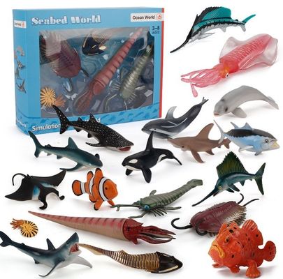 OEM Fabrik maßgeschneiderte Simulation Meeresleben Tiere Modell Kit Aktionsfiguren Miniatur Bildung