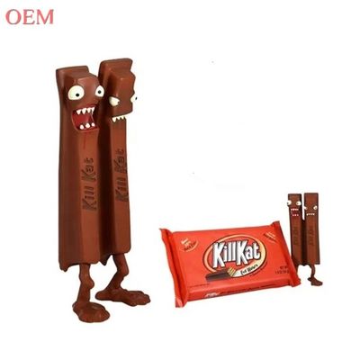 Custom Design 3D Kill Kat aus Plastik gefertigt Schokolade Vinyl Figur