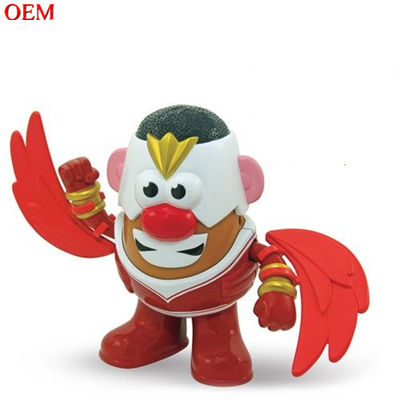 Spielzeugherstellung kundenspezifisches Spielzeugdesign OEM PVC Film Charakter Kartoffelkopf 3D Spielzeug kundenspezifische Actionfigur
