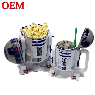 Fabrik-Geschmack FAMA-Plastik-Popcorn-Tasse Behälter Popcorn-Eimer mit Deckel