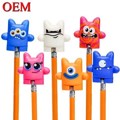 Custom Kids Toys 2023 Cartoon3D Lustiger Bleistift Topper PVC Bleistift Topper