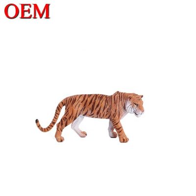 Erziehungsspielzeuge OEM Harz PVC Tierfiguren Spielzeug Tiger OEM PVC Spielzeug