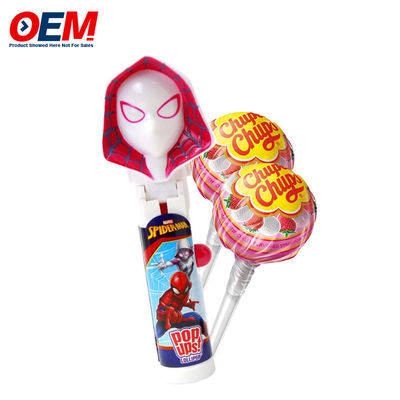 Pop-Up Lollipop Halter Fall aus Kunststoff Süßigkeiten Spielzeug OEM Creative Lollipop Spielzeug für Kind