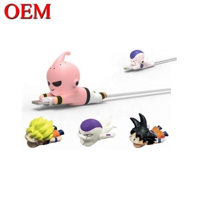 Fabrik Custom OEM Cute 3D Mini Figure Anime Telefon Kabel Biss Spielzeug benutzerdefiniertes Kunststoff PVC Vinyl Spielzeug
