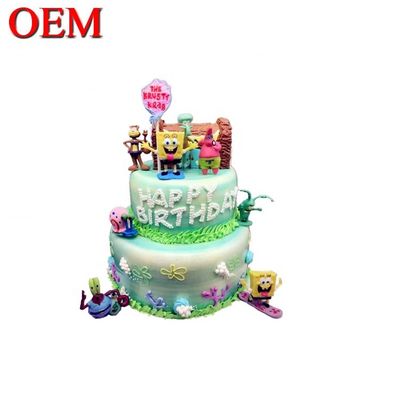 Japanische klassische Charaktere Geburtstagskuchen Topper Set OEM Action Figure Kuchen Topper Fabrik